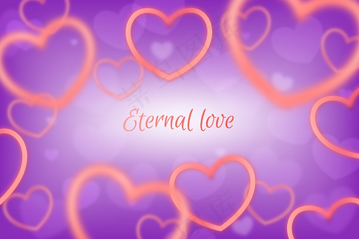 情人节背景模糊