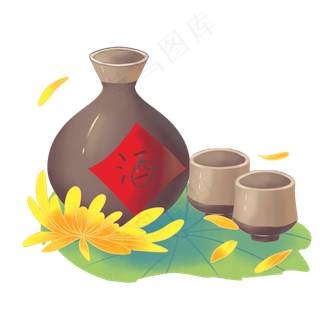 重阳节菊花酒水