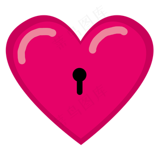 心锁卡通胡搜会素材免费下载