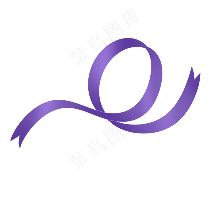 紫色七夕情人节彩带丝带飘带