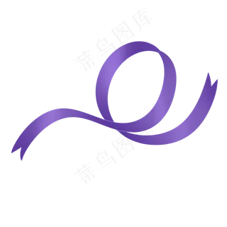 紫色七夕情人节彩带丝带飘带