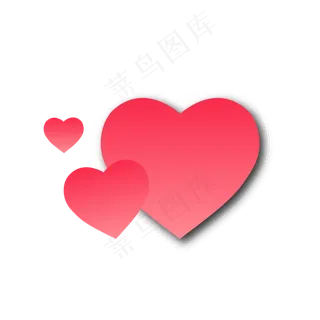 红色心形图案