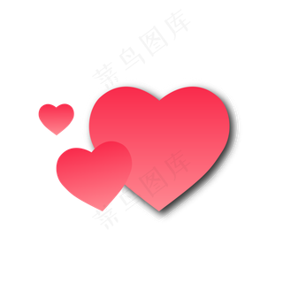 红色心形图案