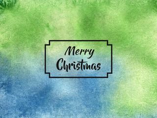 圣诞快乐水彩背景