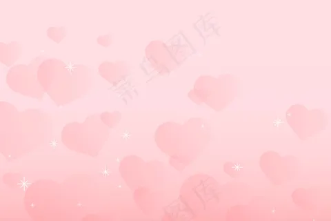 抽象闪闪发光的心形图案矢量粉红色背景 抽象闪闪发光的心形图案矢量粉红色背景