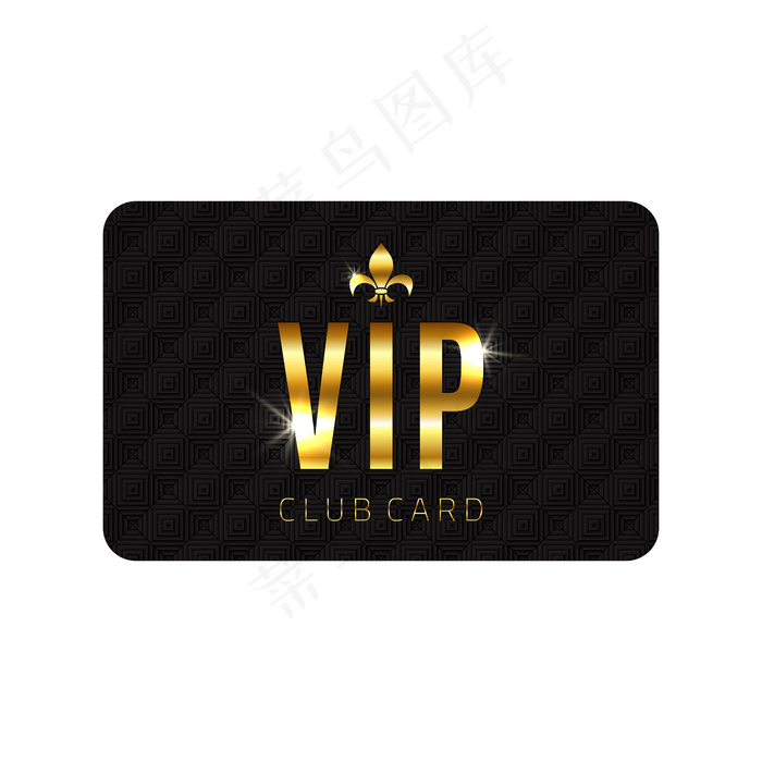 Vip卡模板，白色背景。插图eps,ai矢量模版下载