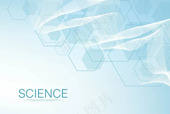 六边形抽象背景与几何形状。科学技术与医学理念。科学风格的未来主义背景。图形十六进制背景为您的设计。插图eps,ai矢量模版下载
