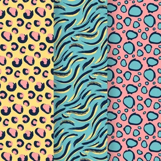 现代动物印花图案系列