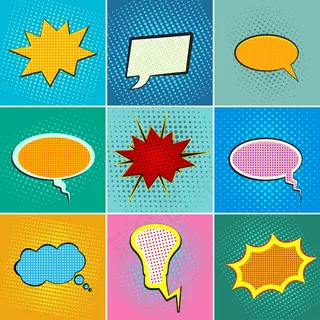 波普艺术演讲泡泡