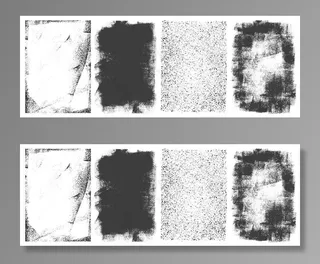 抽象垃圾复古框架集