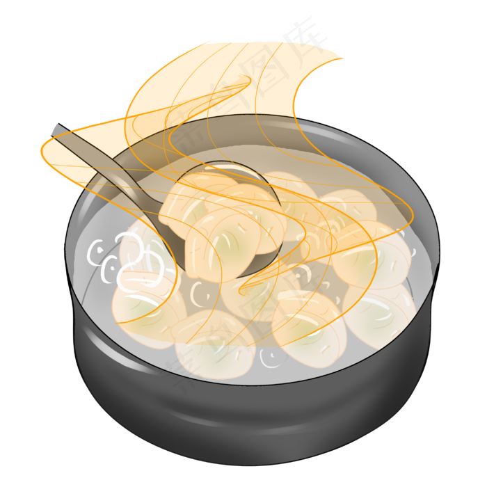 立冬锅里的饺子(3000X3000(DPI:299))psd模版下载