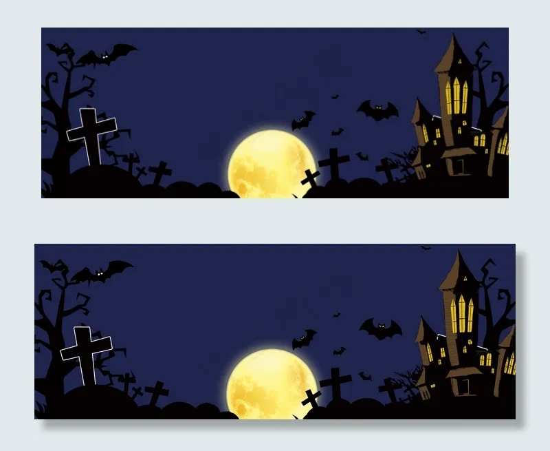 万圣节激情狂欢夜banner(1920*700px 	       )psd模版下载