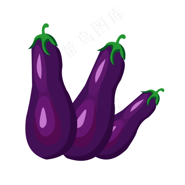 有机长茄子(2000*2000px 300 dpi )ai矢量模版下载