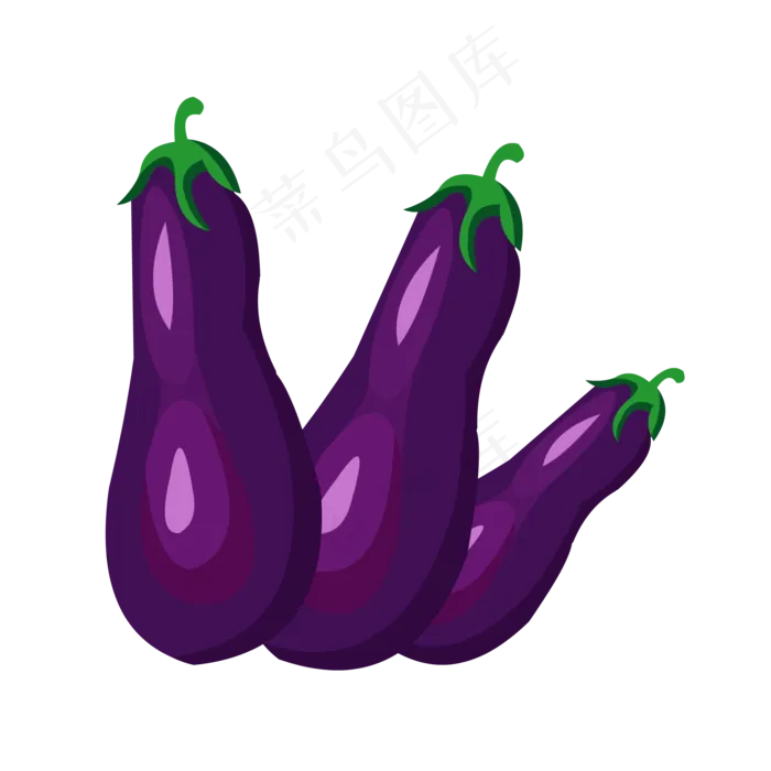有机长茄子(2000*2000px 300 dpi )ai矢量模版下载