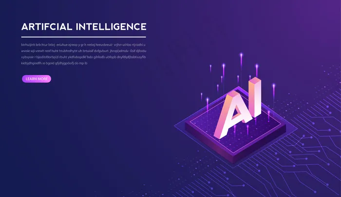 人工智能机器学习 ai 数据深度学习未来技术艺术品eps,ai矢量模版下载