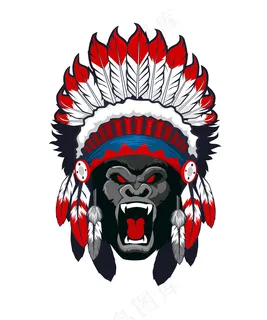 印度大猩猩头像漫画