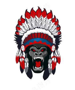 印度大猩猩头像漫画