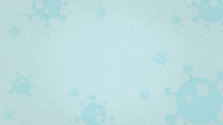 蓝色冠状病毒图案背景