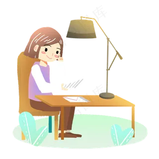 教师节老师批改作业素材