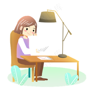 教师节老师批改作业素材