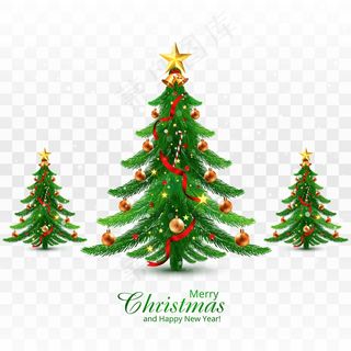 节日装饰圣诞树贺卡背景