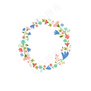 立秋唯美浪漫花朵装饰素材