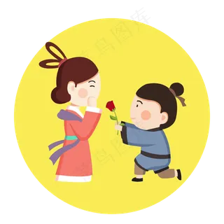 七夕情人节浪漫牛郎织女