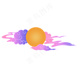 七夕祥云月亮