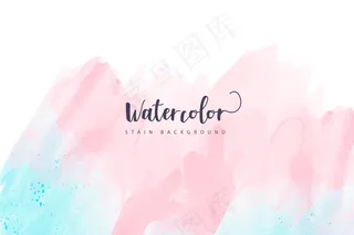 水彩颜料背景的柔和色调