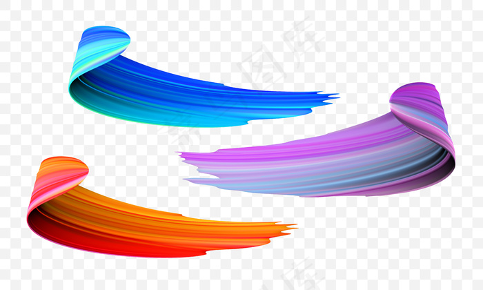 亚克力画笔色彩抽象笔刷eps,ai矢量模版下载