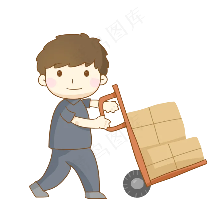 双十一购物节辛苦送快递的快递员(2000X2000(DPI:300))psd模版下载