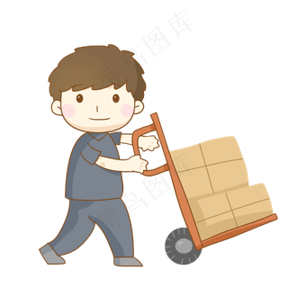 双十一购物节辛苦送快递的快递员