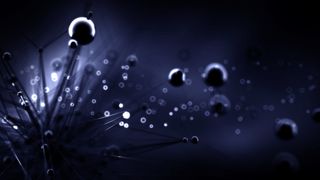 奇妙，抽象，黑色，太空背景。3d渲染。