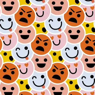 快乐与愤怒 图释模式模板