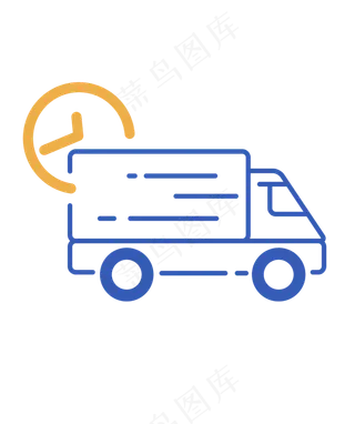 24小时快递货车图标
