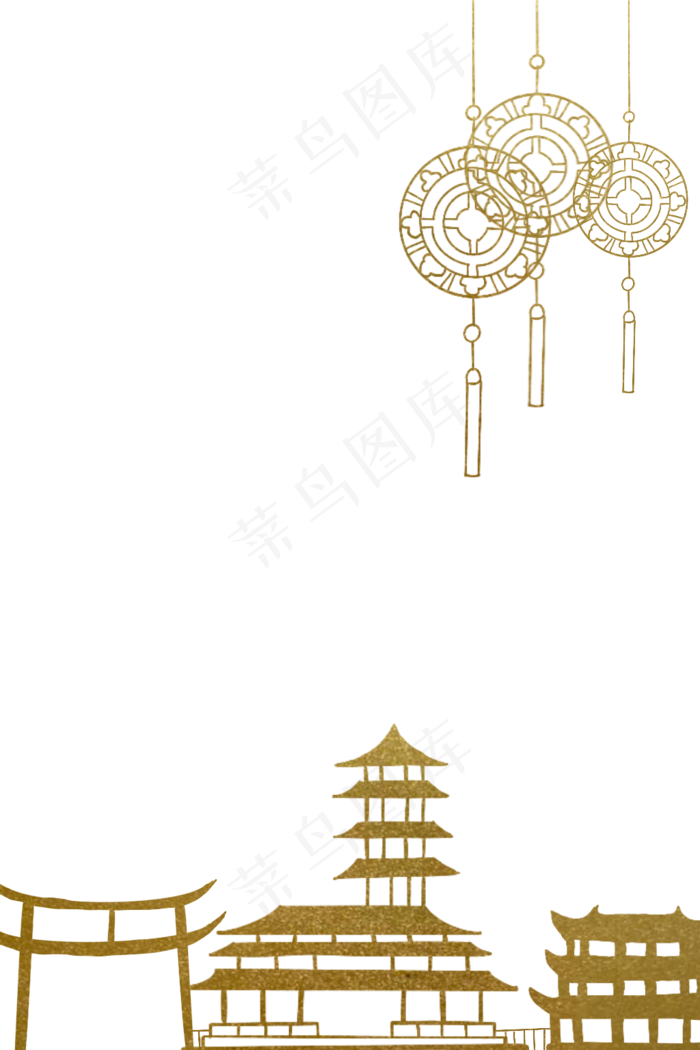 中秋节古建筑月饼(1024X1536(DPI:300))psd模版下载