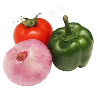 西红柿甜椒洋葱组合