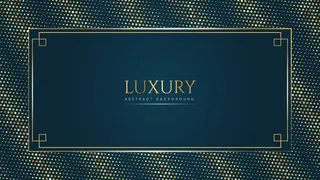 抽象的蓝色和金色背景，明亮的半色调框架