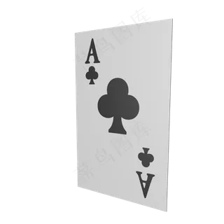 c4d梅花扑克牌  c4d梅花扑克牌