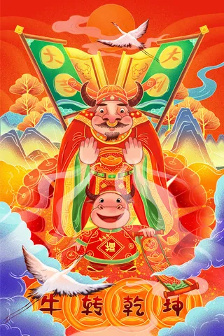 2021牛转乾坤牛年大吉