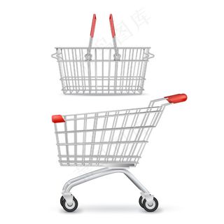 轮式购物车和购物篮隔离