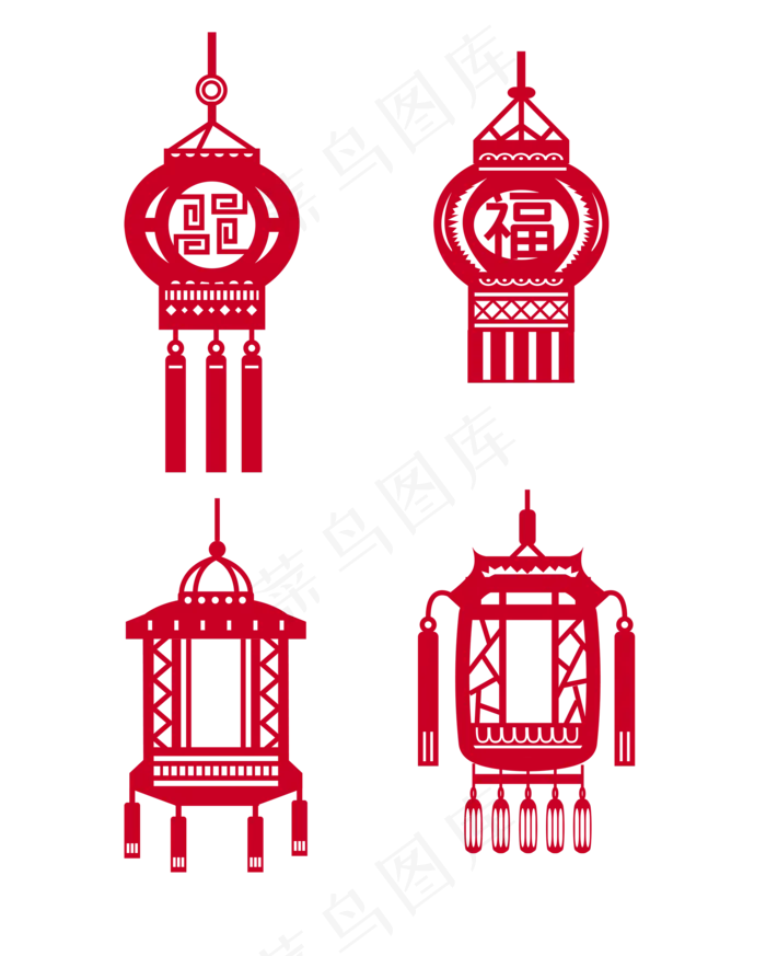 剪纸风中秋装饰(2100*2619px 300 dpi )ai矢量模版下载