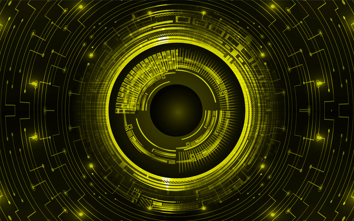 黄眼网络电路未来技术概念背景