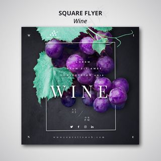 酒坊宣传单,DM传单模板设计