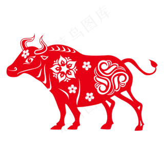 牛年剪纸形象