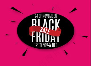 黑色星期五。网页横幅banner，标志，徽章和标签。