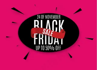黑色星期五。网页横幅banner，标志，徽章和标签。