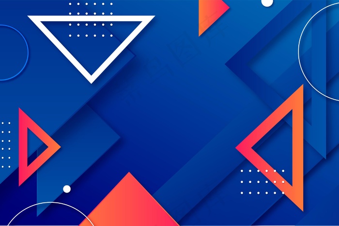 渐变三角形背景