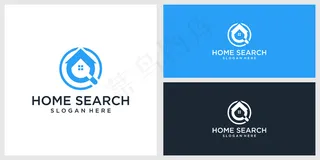 主页搜索徽标设计模板