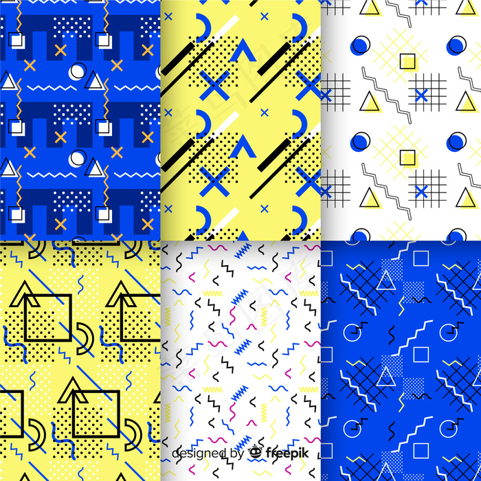缤纷孟菲斯图案系列